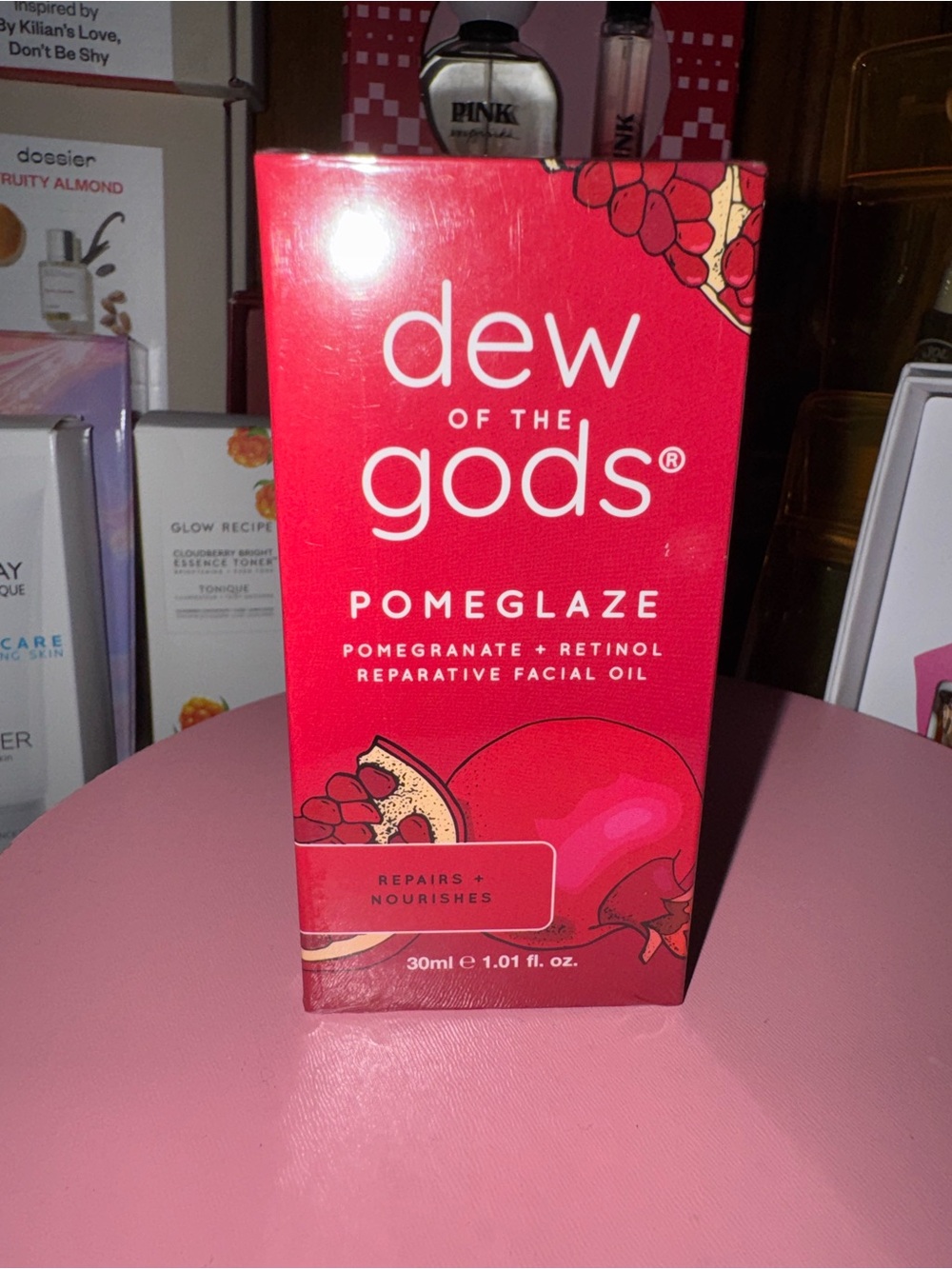 Dew of the Gods Pomeglaze Reparative Facial Oil - Red